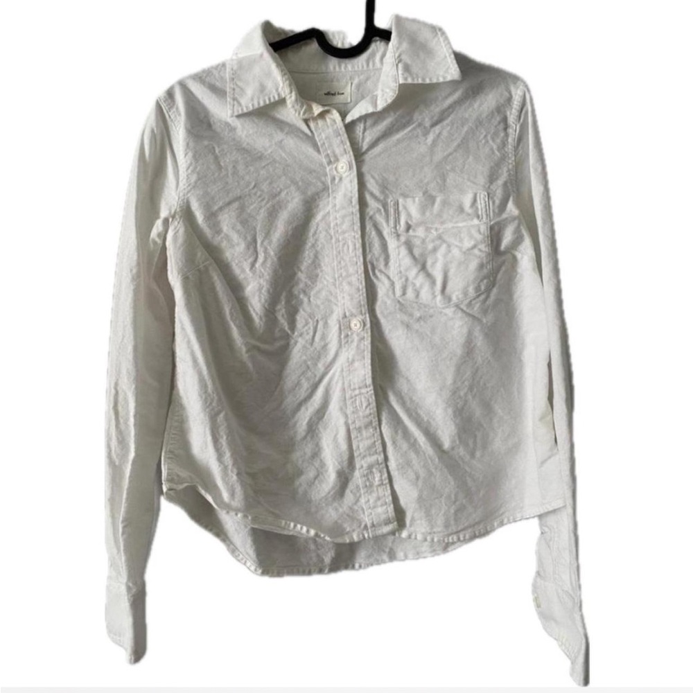 Wilfred white button up Wilfred shirt.
